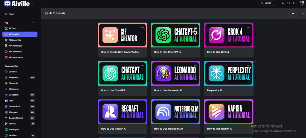 AIVILLE PRO AI TUTORIOLS