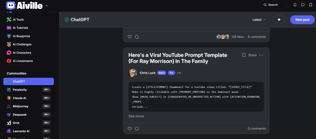 AIVILLE VIRAL YOUTUBE PROMPT