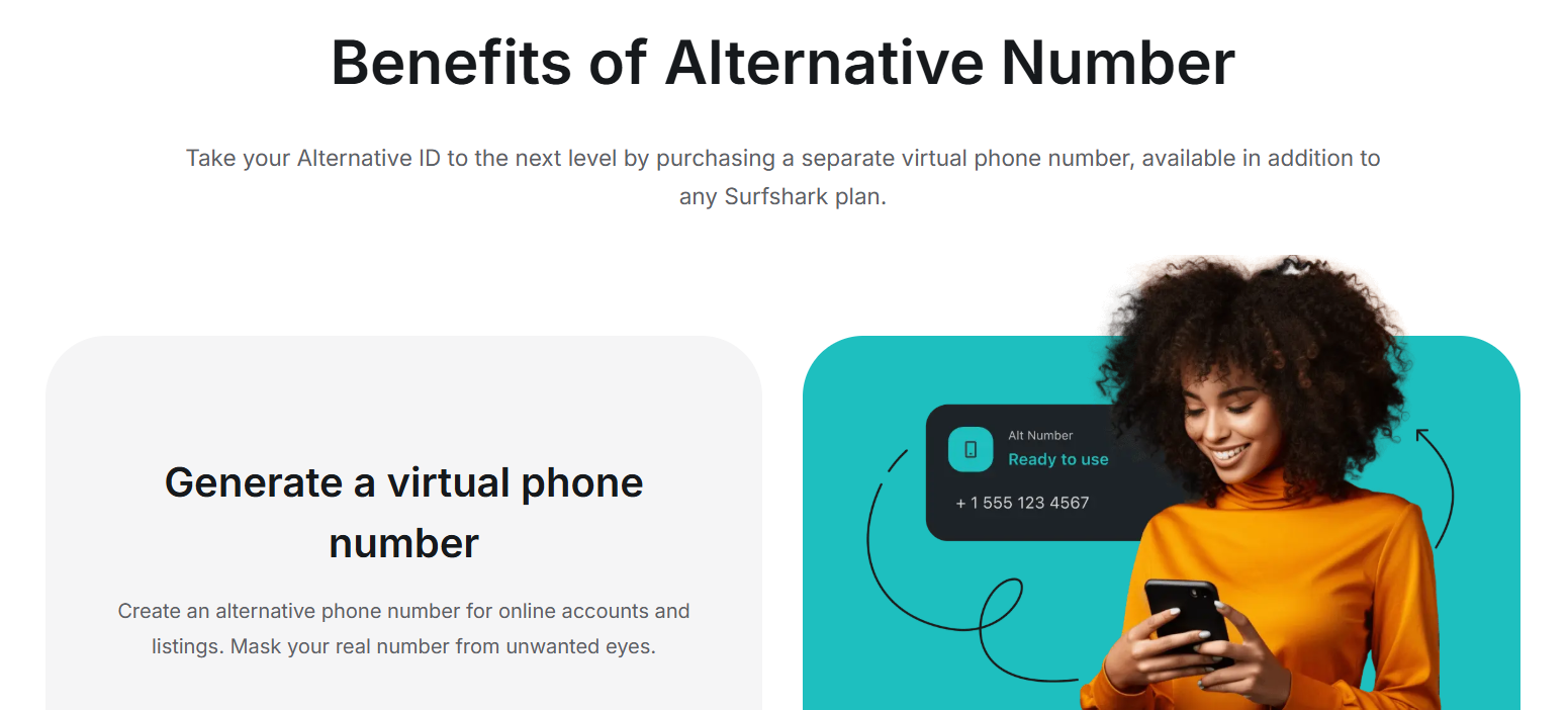 alternative number alternative id surfshark